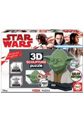 Puzzle Couleur 3D Sculpture Yoda Educa 17801