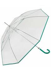 Parapluie Femme Automatique Transparent 87 cm. 8 Tiges Windproof