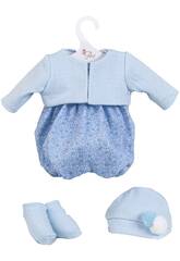 Robe Poup�e 43 cm. Bleue Fleurs Asivil 3364291