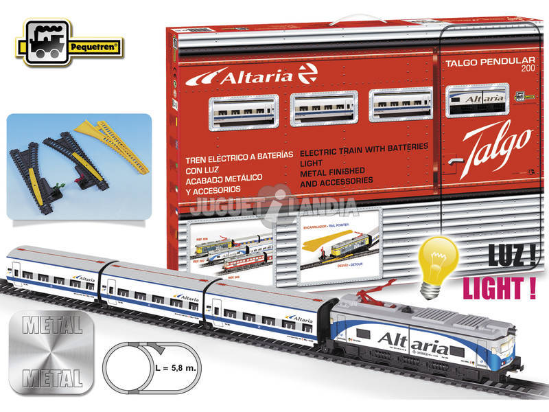Tren Eléctrico Altaria con Locomotora Blanca Pequetren 507