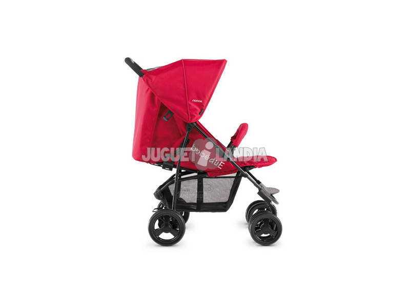 Kinderwagen Nonna Rot + Tasche + Regenschutz Bebedue 12210