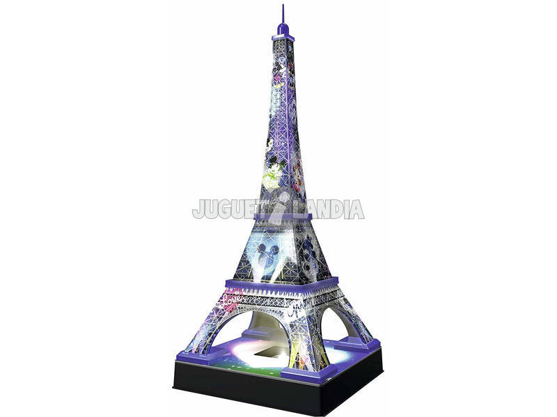Puzzle 3D Torre Eiffel Mickey e Minnie com Luz Ravensburger 12520