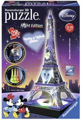 3D Puzzle Eifelturm Mickey und Minnie mit Licht Ravensburger 12520