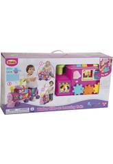 Porteur-trotteur rose train activit�s 