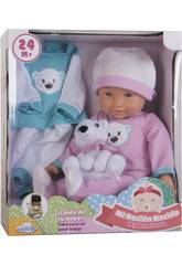 Kit Poup�e B�b� 36 cm avec Peluche et v�tements 