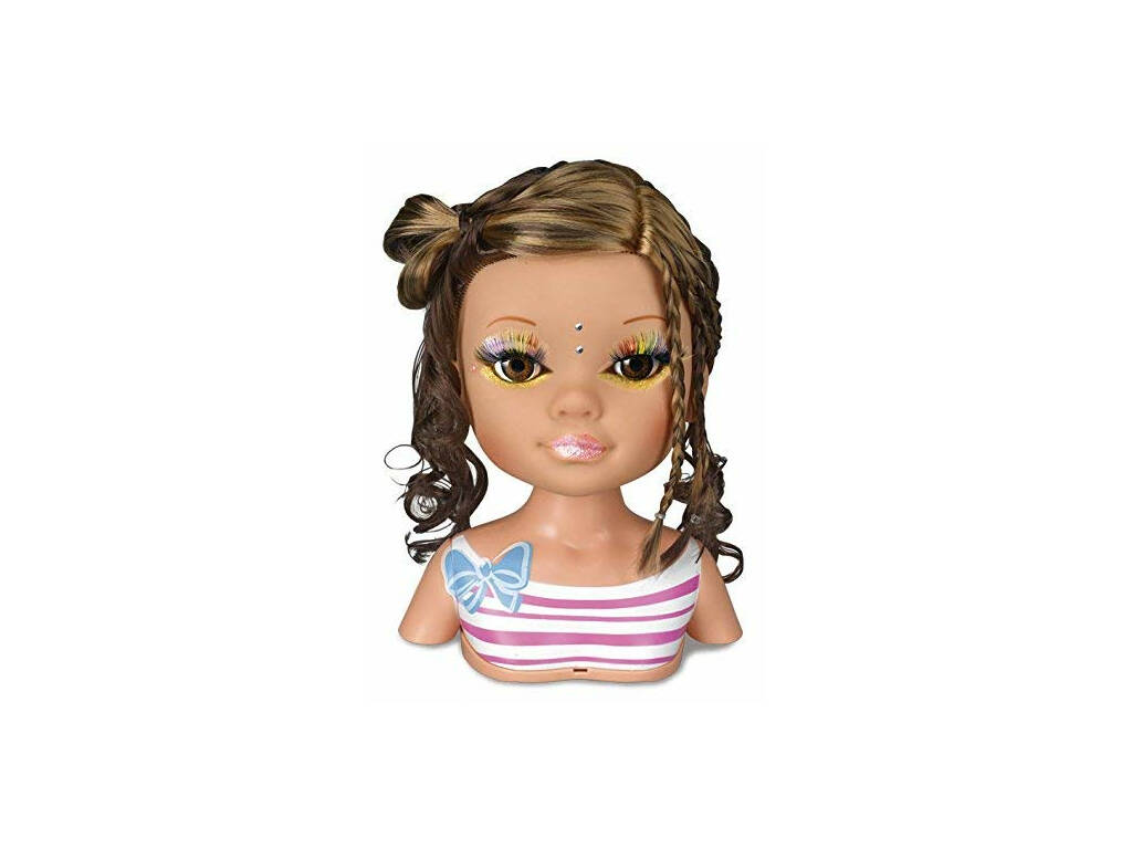 Boneca Busto Brinquedo Menina Maquiagem Penteados Nancy Hair