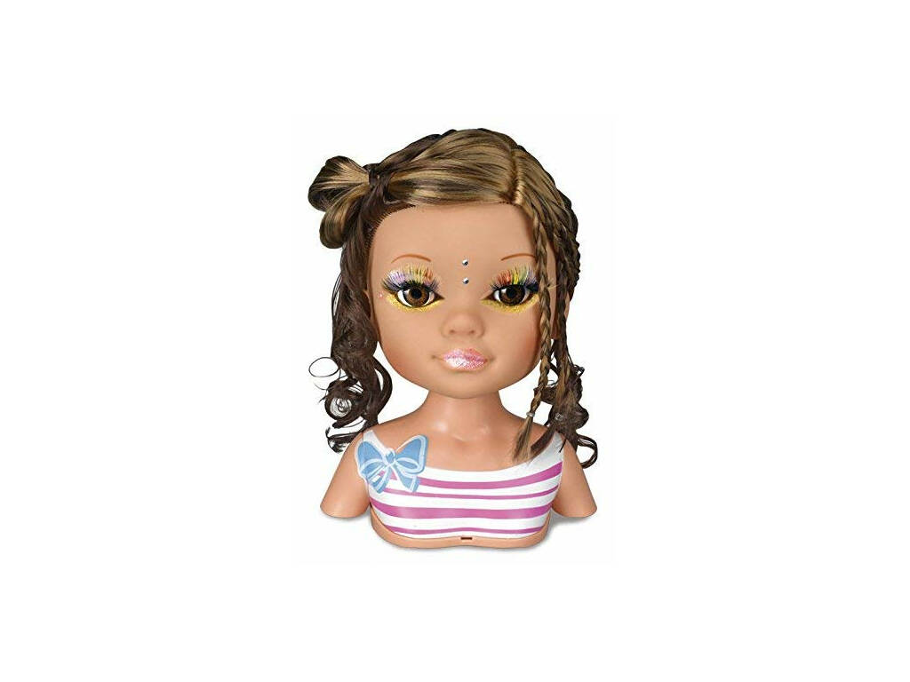 Boneca Busto Nancy Hair Faz Penteados E Maquiagem -supertoys