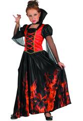 Kostüm Mädchen Vampir Feuer Größe XL