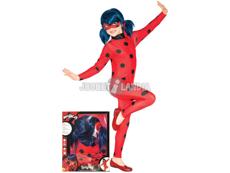 Costume Bambina Miraculous Ladybug Taglia S Rubies 640485-S