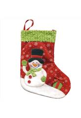 Chaussette Bon-Homme de neige Deluxe 25 cm. Rubies S2510
