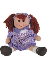 Boneca de Trapo com Vestido Li�s 50 cm.