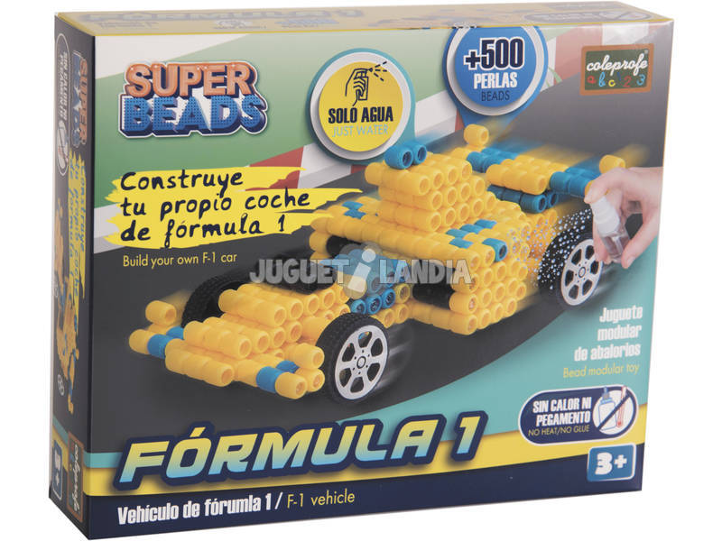 Super Beads Coche Formula 1 + 500 Cuentas