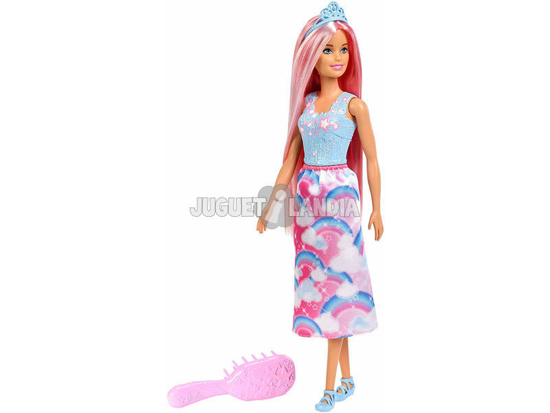 Barbie Dreamtopia Capelli Rosa Mattel FXR94