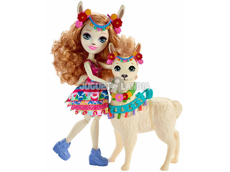 Enchantimals Fleecy Il Lama con cucciolo Mattel FRH42