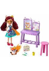 Enchantimals Amiche Magici Colori Playset con Bambola da 15 cm Mattel GBX03