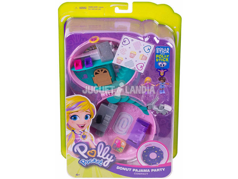 Polly Pocket Cofanetto Pigiama Party con 2 Mini Bambole Mattel GDK82
