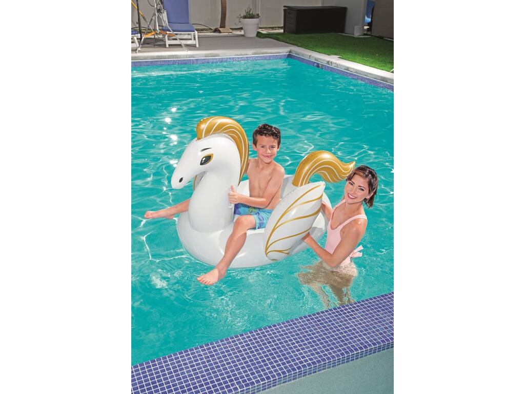 Aufblasbarer Pegasus für Kinder mit Griffe 159x109 cm Bestway 41121