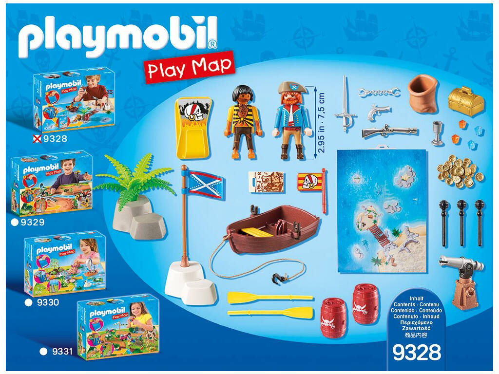 Playmobil Pirates Play Map Il tesoro dei Pirati 9328
