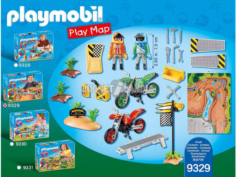 Playmobil Action Play Map Gara di Motocross 9329