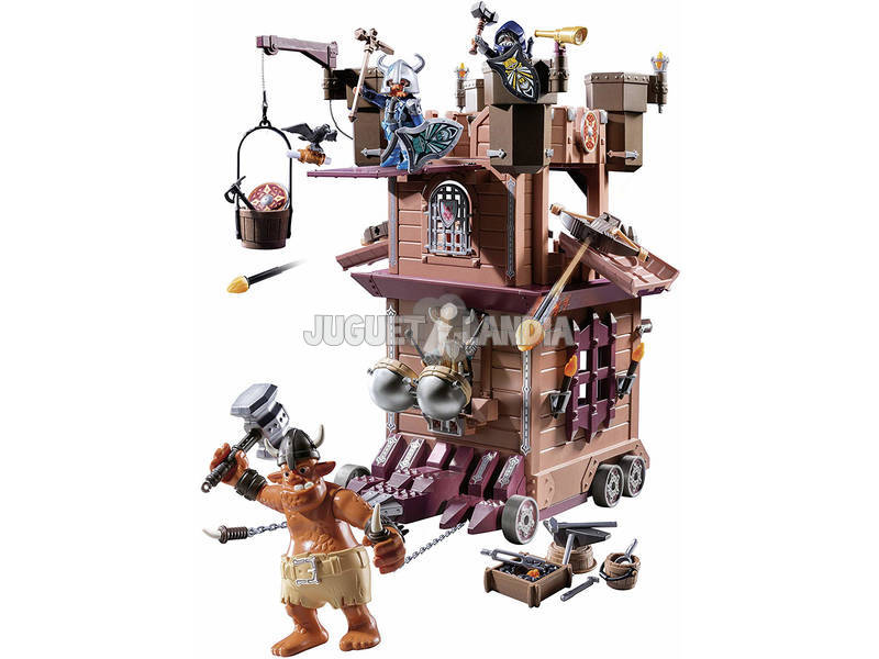 Playmobil Fortaleza Móvel dos Anões e Troll 9340