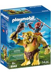 Playmobil Troll Géant avec Sac à dos et Nain 9343