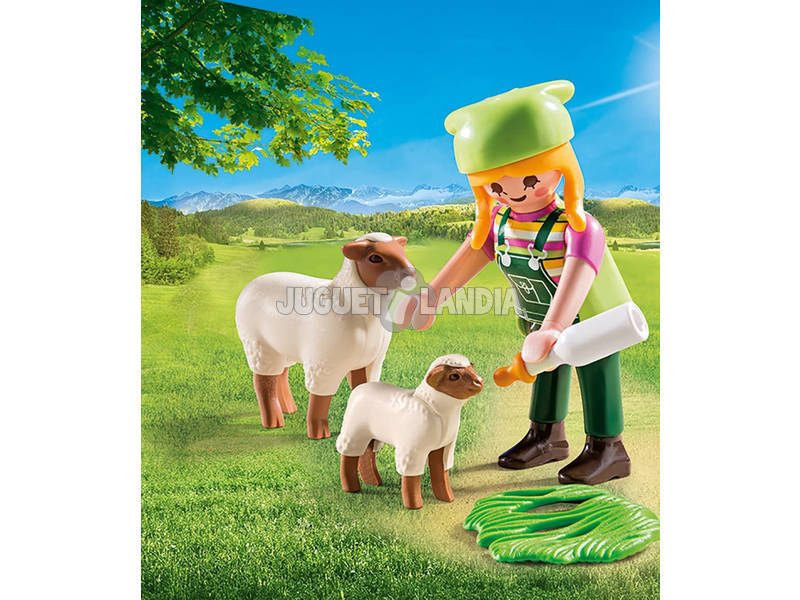 Playmobil Fermières avec des Moutons 9356