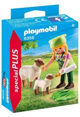 Playmobil Contadina con Pecore 9356