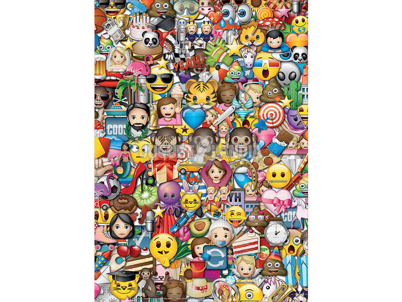 Puzzle 2x500 Emoji Educa 17992