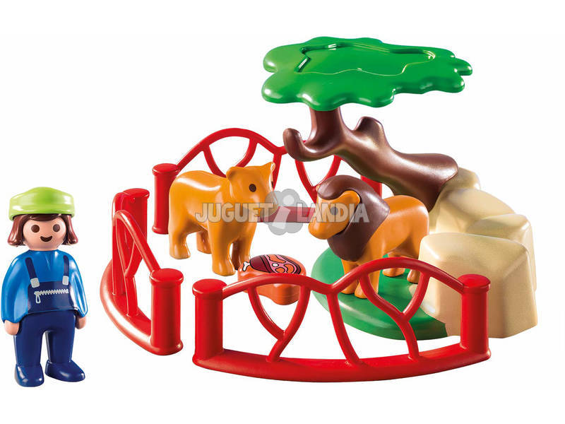 Playmobil 1,2,3 Enclos Lions 9378 