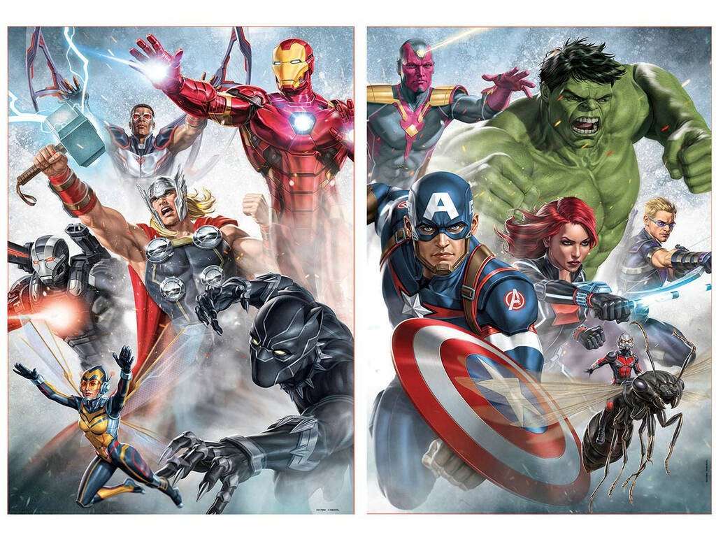 Puzzle 2x500 Marvel Avengers Educa 17994
