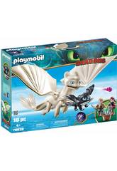 Playmobil Comme Dresser A votre Dragon Furie Diurna et Bébé Dragon avec enfants 70038