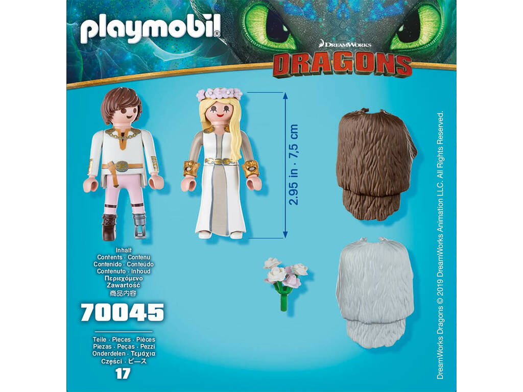 Playmobil Cómo Entrenar a Tu Dragón Boda de Hipo y Astrid 70045