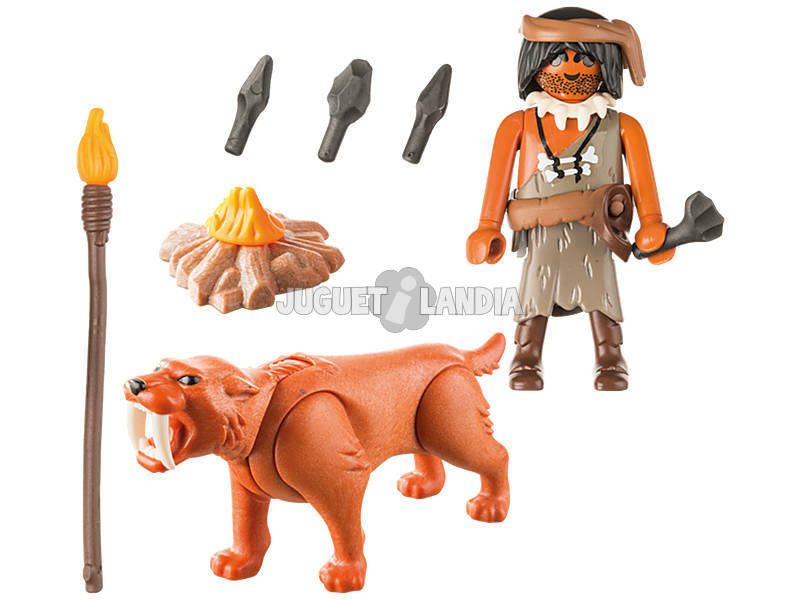 Playmobil Neanderthal con Tigre Denti a Sciabola 9442