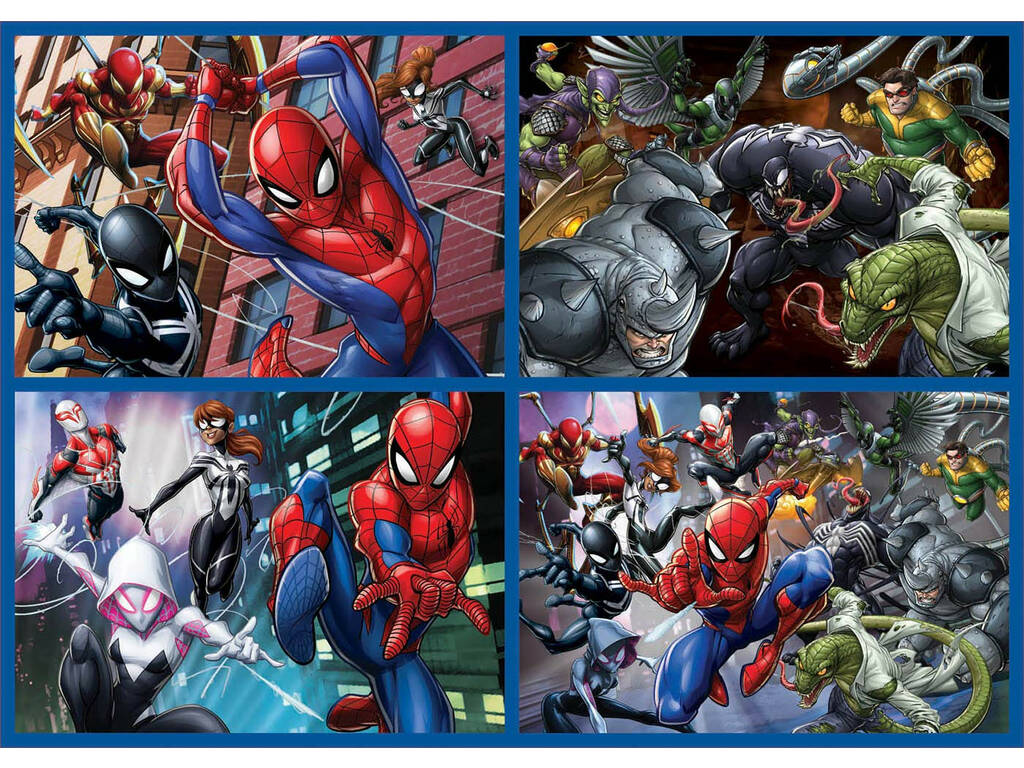 Multi 4 Puzzles Spiderman 50-80-100-150 Educa 18102