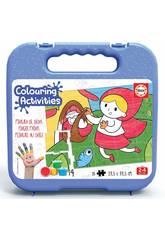 Mallette Colouring Activities Puzzle 20 le Petit Chaperon Rouge Educa 18210