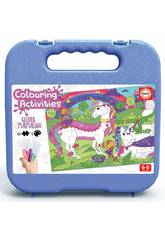 Mallette Colouring Activities Puzzle 100 Licorne Educa 18066