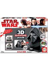 Puzzle Color 3D Scultura Star Wars Kylo Ren Educa 17802