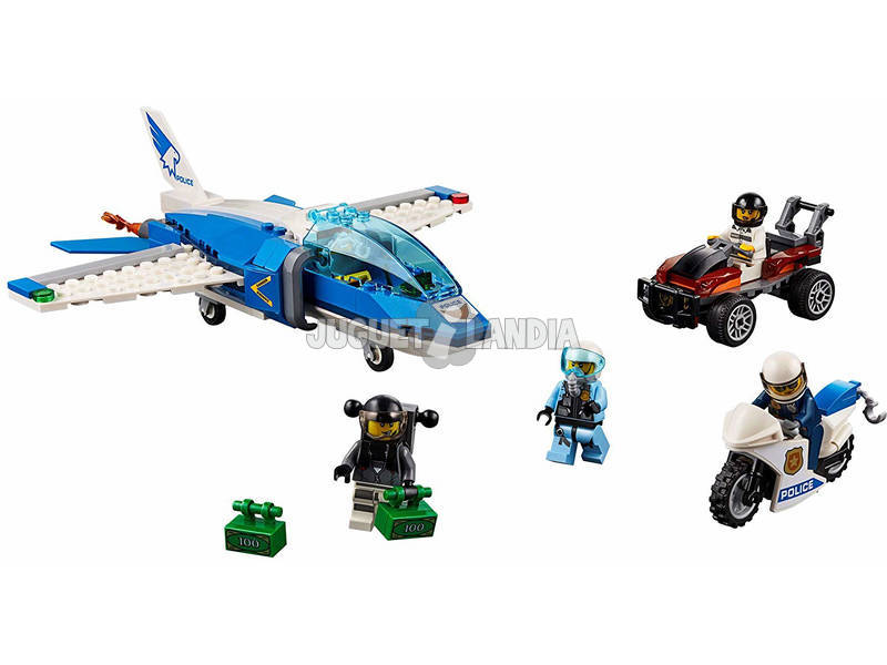Lego City Polícia Aérea Prisão do Ladrão Páraquedista