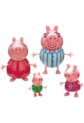 Pack 4 Figuras Fam�lia Peppa Pig Bandai 6666