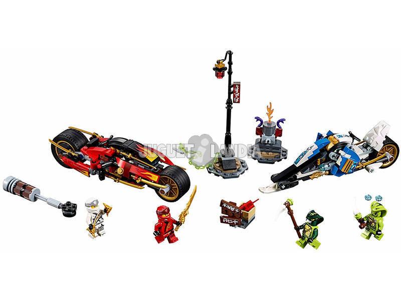 Lego Ninjago Moto-lama di Kai e Moto-neve di Zane 70667
