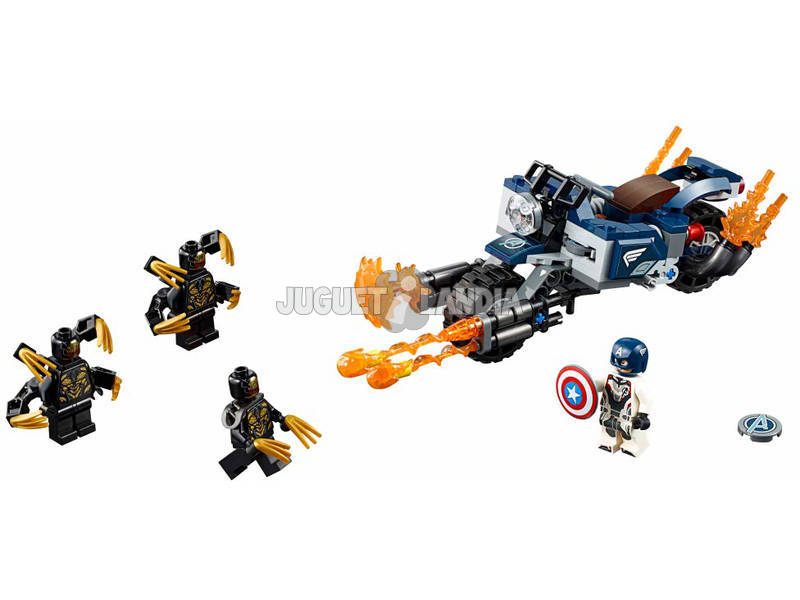  Lego Super Heróis Vingadores Capitão América: Ataque dos Outriders 76123