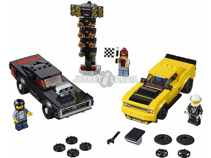 Lego Speed Champions Dodge Challenger SRT Demon 2018 e Dodge Charger R/T 1970 75893