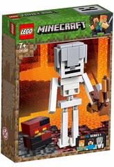 Lego Minecraft BigFig Series 1 Esqueleto com Cubo de Magma 21150