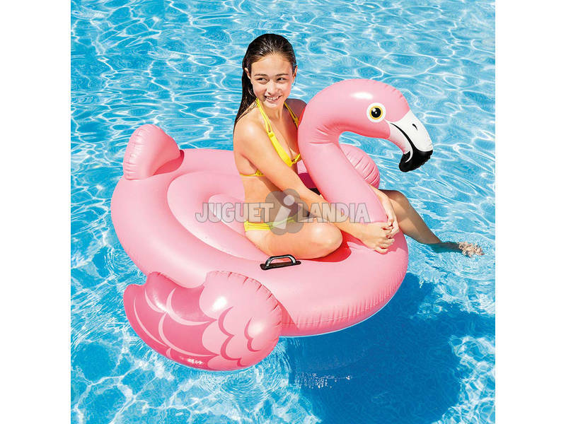 Aufblasbarer Schwimmreifen Flamingo 142x137x97 cm. Intex 57558