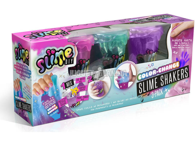 Slime Shaker Pack 3 Glow In The Dardk / Color Change Canal Toys SSC 036