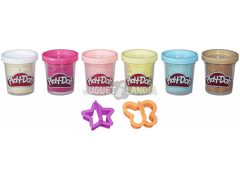 Play-doh Confete Pack 6 Potes Hasbro B3423EU6