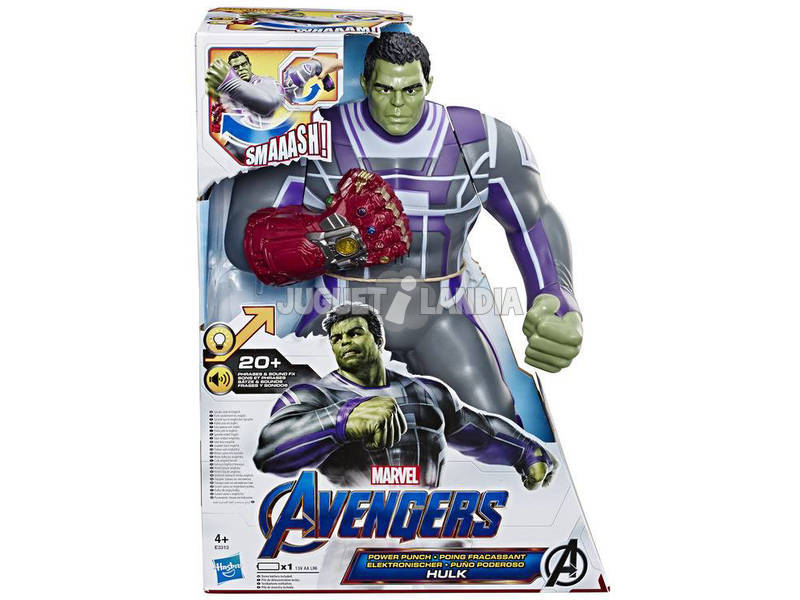 Avengers Figura Elettronica Hulk Pugno Potente Hasbro E3313