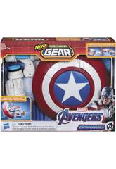  Avengers Nerf Assembler Gear Capit�o Am�rica Monta e Lan�a Hasbro E3347