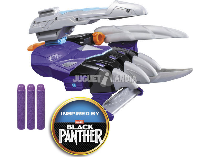 Avengers Nerf Assembler Gear Black Panther Spannen und Schießen von Hasbro E3311