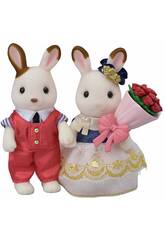 Sylvanian Families Town Set Novios Stella Chocolate y William Cinnamon Epoch Para Imaginar 5362